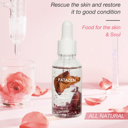 Rose aromatherapy facial massage oil for gua sha and relaxation
